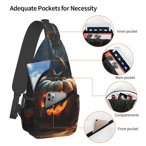 Fall Pumpkin Stylish Men'S Messenger Bag - Durable Polyester, Huge Capacity & Adjustable Strap4