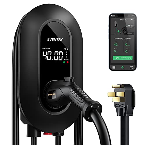 EVENTEK Level 2 EV Charger, 40 Amp Home Electric Vehicle Charger, NEMA
