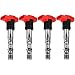 FAERSI Ignition Coil Pack Set of 4 Replaces OE# 06C905115M for 2001-2005 Audi A4 TT Quattro 1.8T & 2001-2005 Volkswagen VW Passat Jetta Golf GTI 1.8T - 2 Yr Warranty