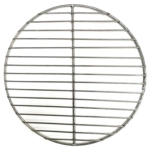Griglia per barbecue in acciaio inossidabile 304, rotonda, antiaderente, per pancetta e carne, 44 cm, accessori per grigliare in ferro per barbecue a casa.