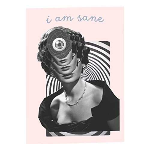 Poster I Am Sane art surréaliste pour salon vintage et moderne