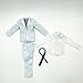 Fremego 1/6 Scale Male Clothes,Male Suit Coat Shirt Pant Tie Outfit Clothing Accessory for 12inch Action Figure Body (White)