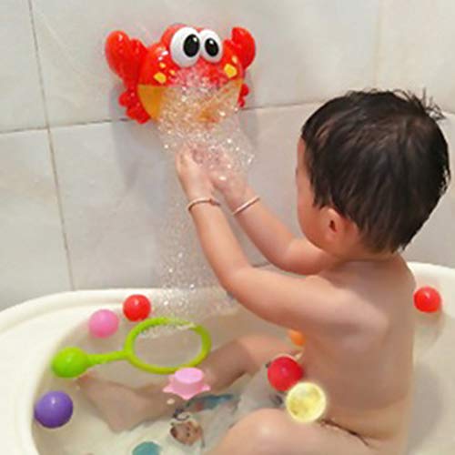 Amazon | Yicdfur シャボン玉 カニ型 電動 おもちゃ自動バブルメーカー