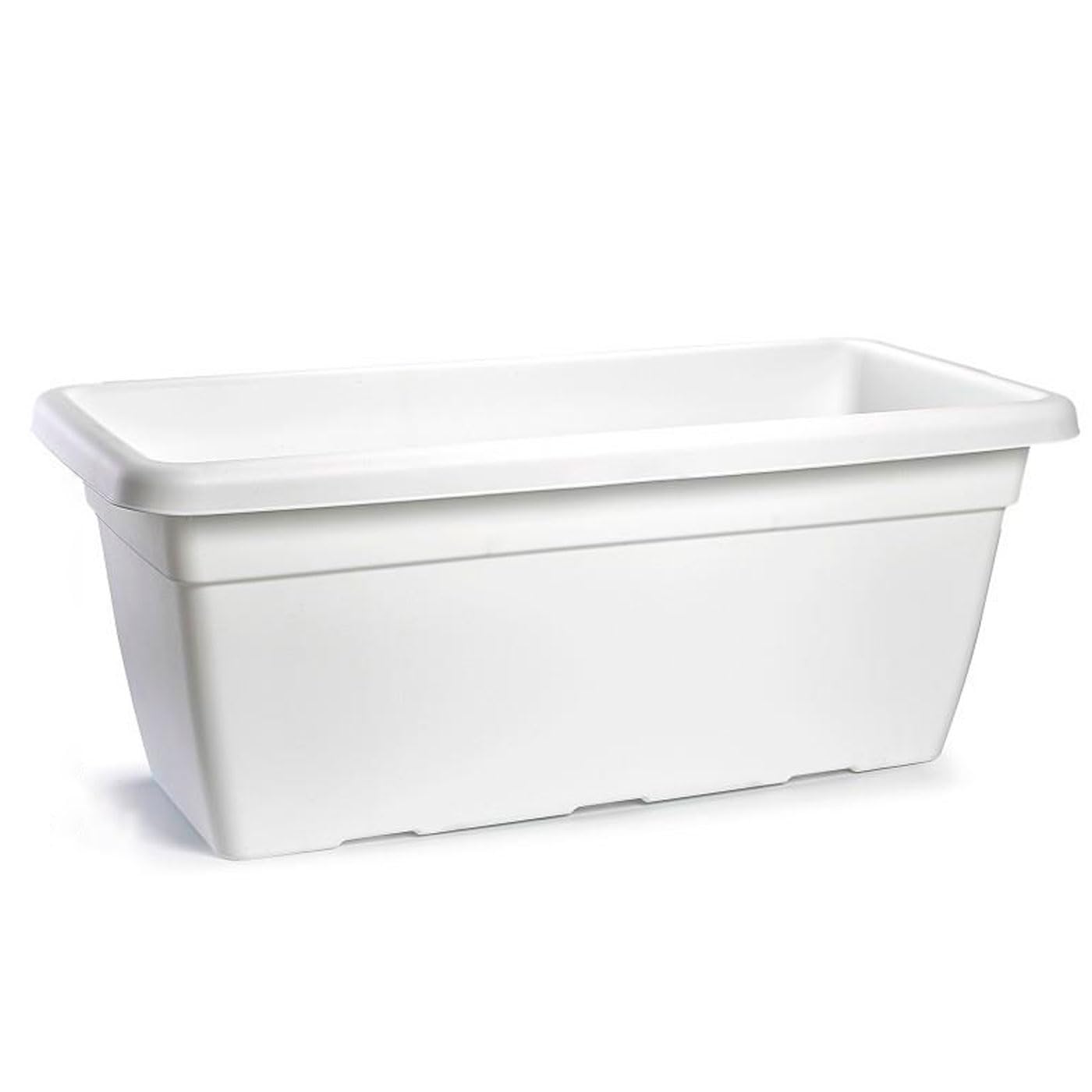 AC - Jardinera con Plato - Fabricado en Polipropileno - PLFT - Macetero para Jardin - Maceta para Plantas y Flores Rectangular de Plástico con Agujeros de Drenaje - 50 cm - Color Antracita — view 30