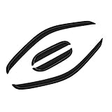 D&O MOTOR 4pcs Front+Rear Smoke Sun/Rain Guard Outside Mount Tape-On Window Visors for 95-04 Tacoma