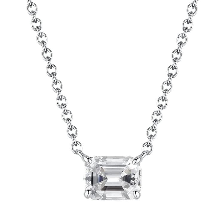 Pendentif diamant moissanite argent 925 anti-ternissement éclat