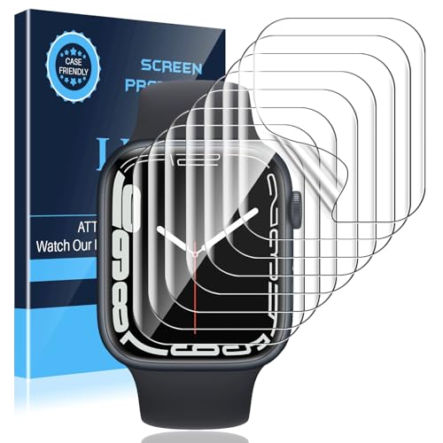Image of LK [8 Pack Apple Watch 40mm Screen Protector Compatible for Apple Watch Series 6 /5 / SE 2 / SE 40mm Series 7 41mm, Self-Healing TPU Material, Scratch-Resistant, Bubble-Free, Ultra-Thin Film,