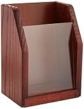 Wooden Mallet Countertop Brochure Display, Mahogany
