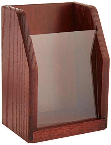 Wooden Mallet Countertop Brochure Display, Mahogany
