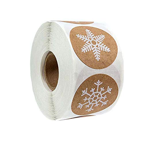 1000pcs Kraft Stickers Christmas Gift Decoration Sticker for Package Stationery Stickers Festival Happy Decorations Seal Labels