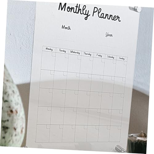 Tableau mémo transparent acrylique effaçable pour optimiser l'organisation - 3