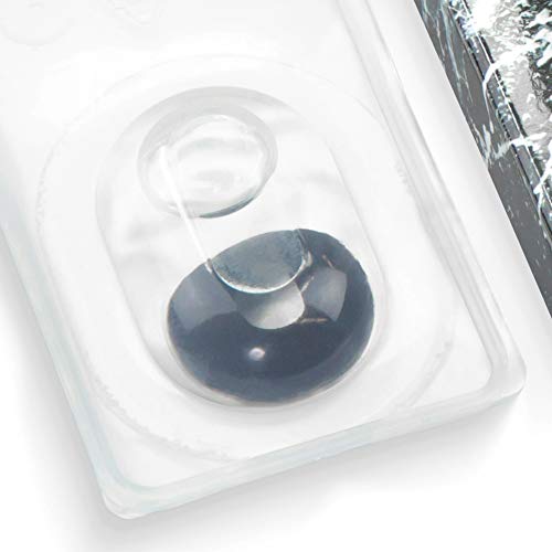 Lentilles couleur noir - black out. Pour Halloween, Shrovetide, Carnaval + étuis à lentilles de contact I 1 paire (2 pièces) I sans correction I 0,00 Dioptries MERALENS - Image 6