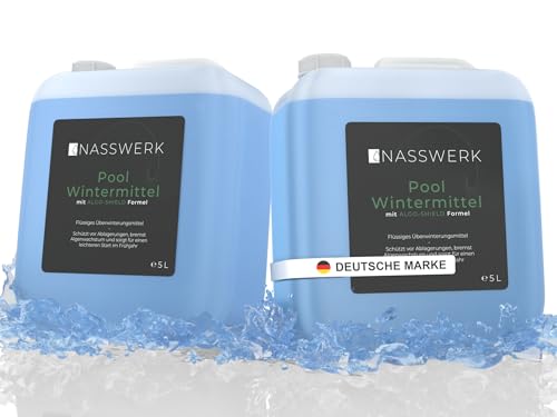 NASSWERK® Wintermittel für Pool flüssig 10L | Hocheffektives Überwinterungsmittel für Pool zum Wintâ€¦ – Vignette