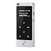 AGPtEK M20S 8GB Mini MP3 Player(Expandable Up to 64GB), Lossless Sound Touch Button Metal Music Player with FM/Voice Record,Silver