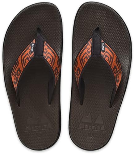 Mokulua By Island Slipper - Sandalias Moku con correa de nailon para hombre, fabricadas en Hawái (K1 1000)