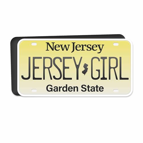 Imán flexible rectangular Jersey Girl 4 x 2 pulgadas