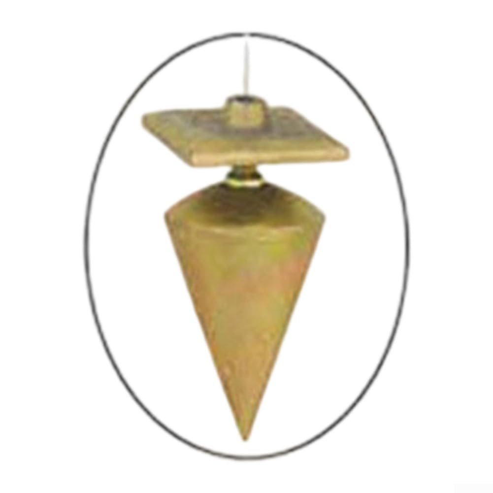 Plumb Bob - Martillo de peso esférico galvanizado de acero 45#, herramienta de construcción de medición de nivel vertical
