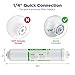 Membrane Solutions T33 Inline Water Filter, 2-Pack 1/4
