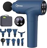 cotsoco Massage Gun Deep Tissue, Muscle Massage Gun with 9 Attachment Heads 20 Speeds & Silent Brushless Motor for Pain Relief, Handheld Percussion Back Massager Gun for Athletes
