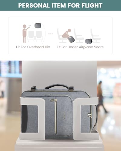 Image of LOVEVOOK 40L Travel Backpack Flight Approved Carry on Backpack,3 Packing Cubes,Waterproof Personal Item Travel Bag,TSA Carry on Luggage Suitcase Travel Essentials,Gifts for Women & Men,fits 17 inch Laptop
