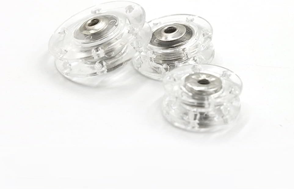 10 Sets Clear Transparent Press Snap Buttons Fasteners for Coat Shirt Clothing Bag DIY Sewing (Transparent, 25mm)