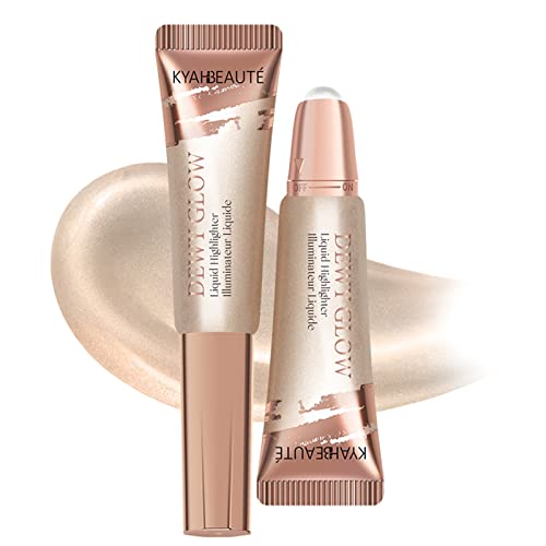 Liquid Beauty Wand Highlighter and Bronzer Stick Long Lasting Smooth Natural with Rolling Ball Aplicador Contorno