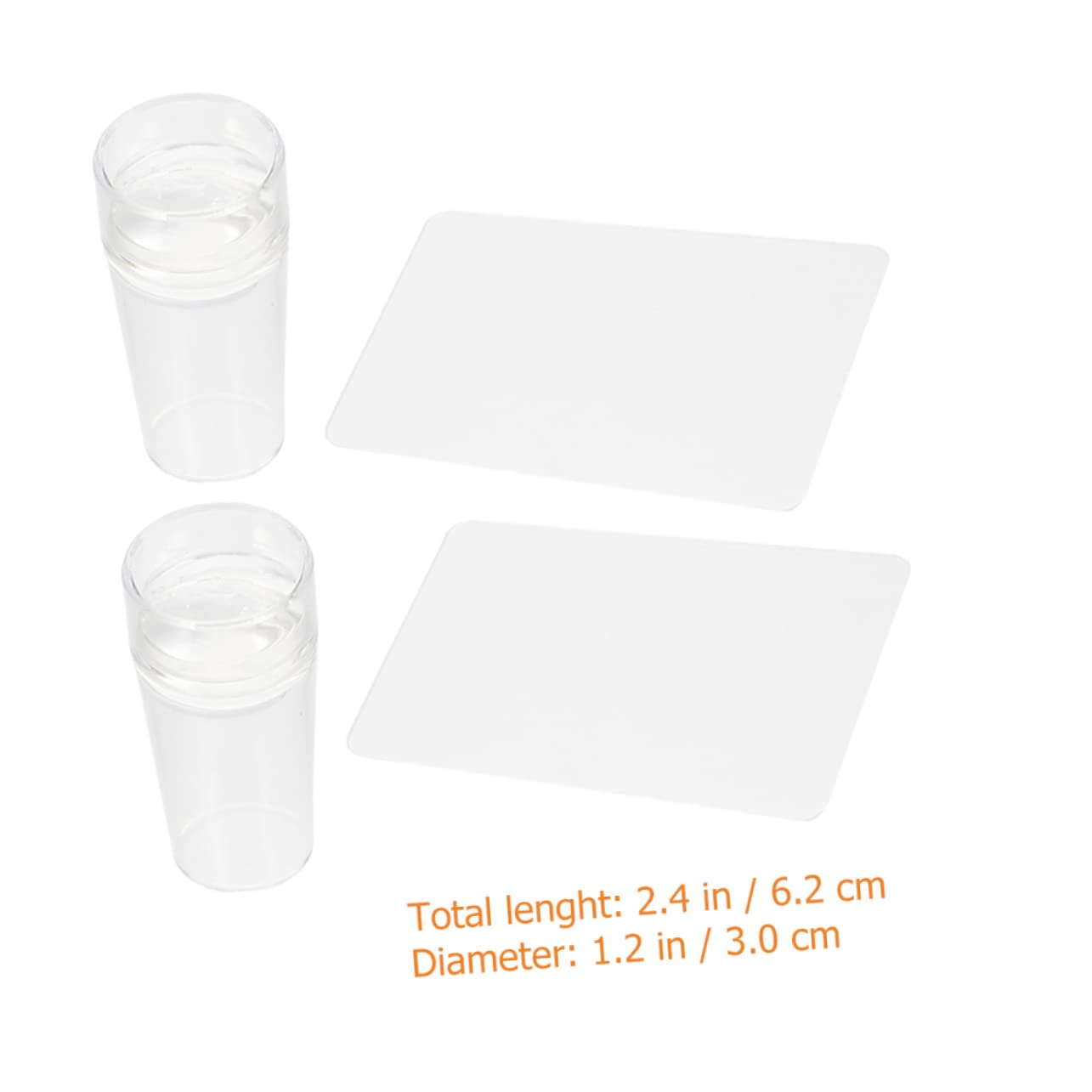 FRCOLOR 10sets Stamper Per Unghie Silicone Raschietto Per French Manicure Stamping Per Nail Art Facile e e