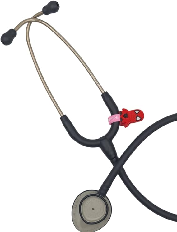 Amazon Co Jp 聴診器チャームクリップ 医療ギフト ピンク クモ 産業 研究開発用品