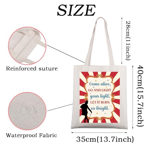 WSNANG Circus Themed Showman Inspired Tote Bag Circus Lover Shoulder Bag Musical Merchandise Musical Lover Gift3