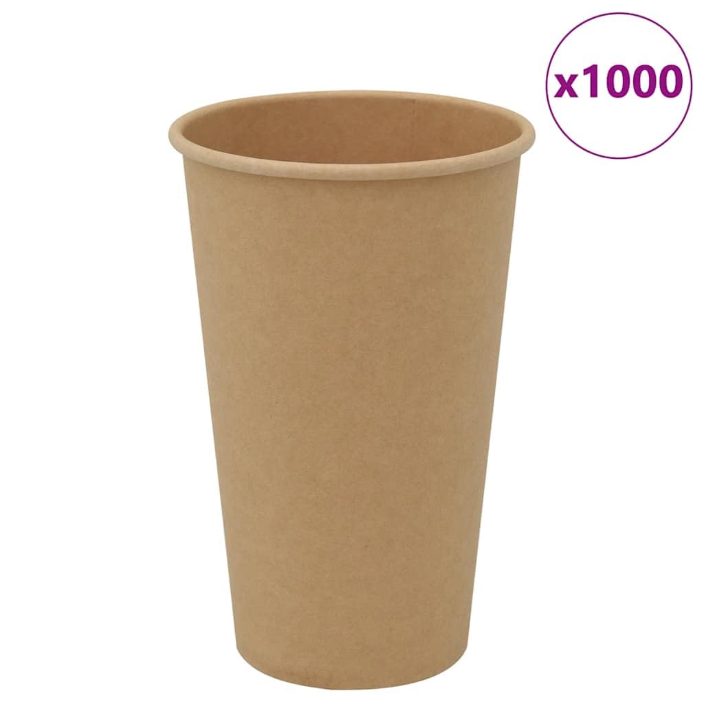Homgoday Arredo Bicchieri da caffè in Carta 1000 pz 16oz 400ml Marrone,Arredo Arredo Mobili da Interni per Camera da Letto Soggiorno Ufficio