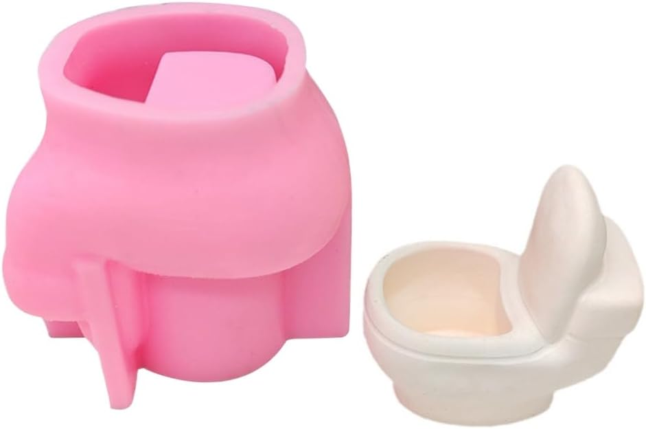 MZRAN Toilet Flower Pots Silicone Molds Succulent Plant Molds Toilet