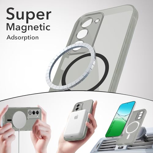 Image of Jkobi Lifetime Anti-Yellow MagSafe Compatible Clear Back Cover Case for Oppo A5 5G (Sleek Hard Crystal | Shockproof and Camera Protection)