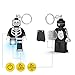LEGO Monster Fighters Large 3 inch Tall Figure Keychain Light - Skeleton Guy (KE137H), Halloween Theme Keychain Light, Trick or Treat Accessory