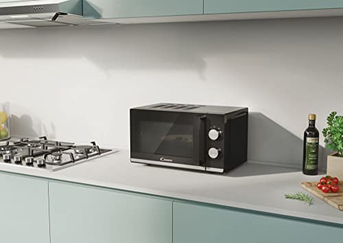 Candy Moderna Forno a Microonde 20 Litri, 700W, 6 Livelli di Potenza, Funzione Defrost, Timer e Segnale Acustico di Fine Cottura, App hOn, Libera Installazione, 45,2 x 34,6 x 26,2 cm, Nero - CMW20TNMB - immagine 5
