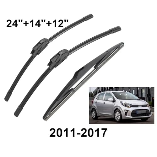 Essuie-glaces avant et arrière Renault Captur 2013-2016 pack complet 6 pièces