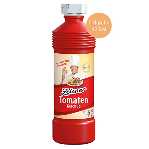 Zeisner Tomaten-Ketchup mit erlesenen Gewürzen | aus Grasberg bei Bremen | vegan | natürlich ohne Konservierungsstoffe, 425 ml