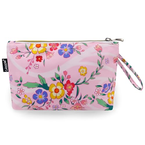 Image of Gloppie Make Up Bags for Women Small Makeup Bag for Purse Cosmetic Bag Pink