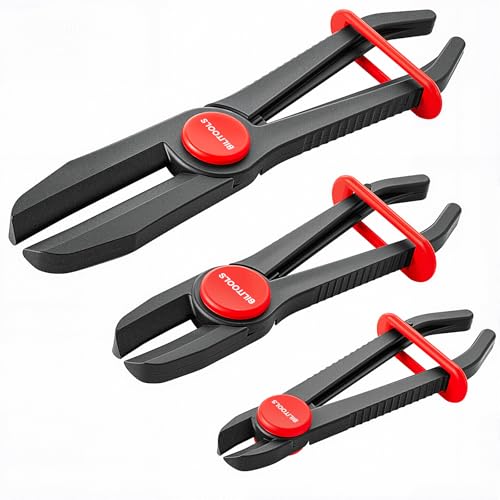 BILITOOLS Hose Pinch Off Pliers Clamp Pliers Plastic Straight for Flexible Fuel Line Radiator Coolant Brake Line Hoses Clamp etc