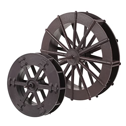 ERINGOGO 2stücke Rotierendes Wasserrad Für Aquarien Und Garten Zur Dekoration Von Teichen Und Lotus-Schalen Robust Und Langlebig Aus Kunststoff Gefertigt ø Für Entspannende Atmosphäre