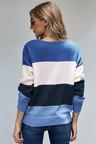 Image of ANCAPELION Women's Casual Sweater Pullover Winter Basic Sweatshirt Long Sleeve Cozy Knitted Jumper Tops Loose Fit