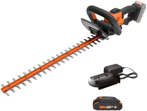 WORX WG261 22" 20V Cordless Hedge Trimmer, Battery & Charger Included