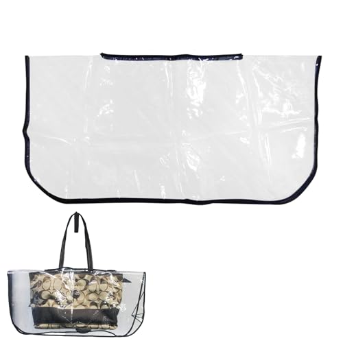 WIizyzfhy 2025 Handbag Raincoat Transparent PVC Handbag Rain Cover For Outdoor Trips And Tours For Handbags And Tote Bags (rectangle)