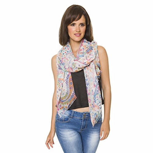 MELIFLUOS DESIGNED IN SPAIN Scarf for Women Lightweight Paisley Fashion for Summer Fall Scarves Shawl Wrap