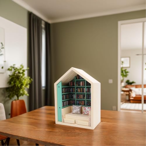 Kit de estantería decorativa de madera SEAFRONT para habitaciones creativas y estudio 7
