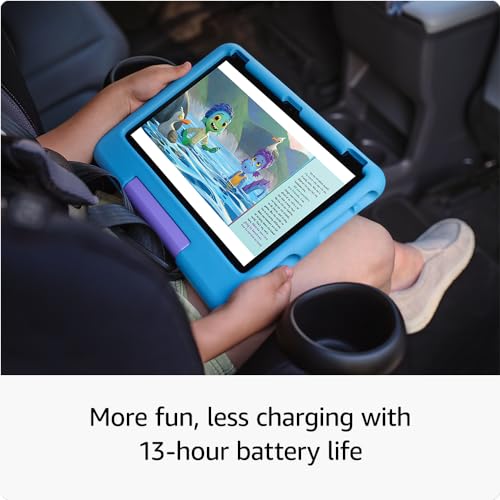 Image of Amazon Fire HD 10 Kids tablet (newest model) ages 3-7 | Bright 10.1 inch HD screen with included ad-free and exclusive content, robust parental controls, 13-hr battery, 32 GB, Disney Mickey Mouse