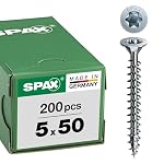SPAX – SPAX Universalschraube, 5,0 x 50 mm, 200 Stück, T-STAR plus,