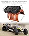 EMIHO RC Motor Cooling Fan Fit for 1/8 RC 40mm Brushless Motor 4068 4076 4082 4092, 27000RPM RC Car Fan Double Motor Heatsink with Metal Cover 8.4V 1.5A, Orange