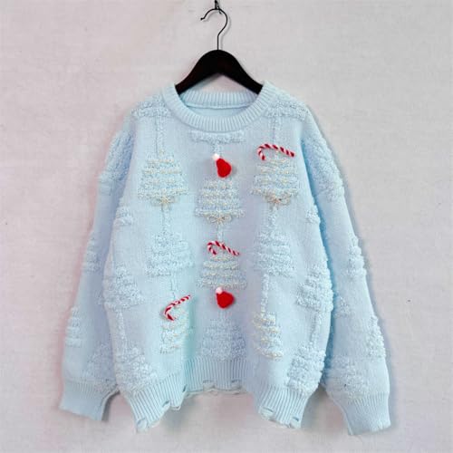 Image of OMEWEE Halloween Sweaters for Women 2024 Womens Ribbed Cuffs Pullover Sweaters Knit Baggy Fall Sweaters for Women