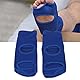 Blaue Boxfuß Knöchelbandage, Schutz Unisex Boxen 2 Stück Boxfußschutz Unisex Pu Leder Weicher Box Sparring Fußschutz für Damen Herren Taekwondo Fußschützer Training Martial (XL)