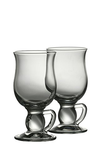 Belleek Pottery Galway - Juego de 2 tazas de café de cristal para café con leche, 5,7 cm, transparente